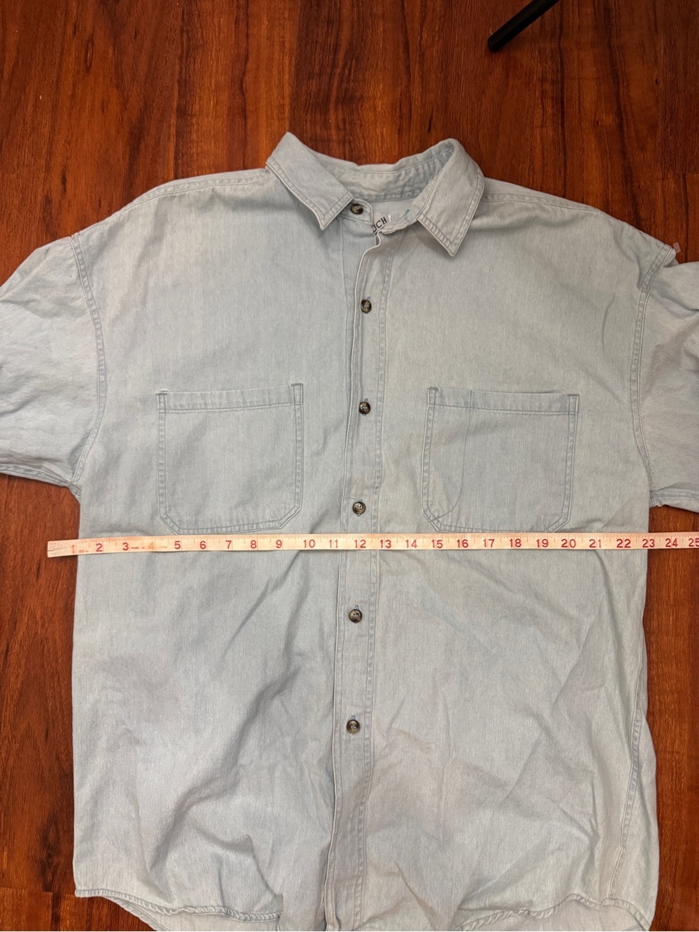 Goouch Denim Button Up Shirt Vintage Size Large - Picture 6 of 8